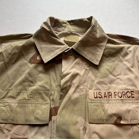 US Military Men's Air Force Desert Camo Coat Tan/Green/Brown Size Medium Reg - Picture 3 of 12